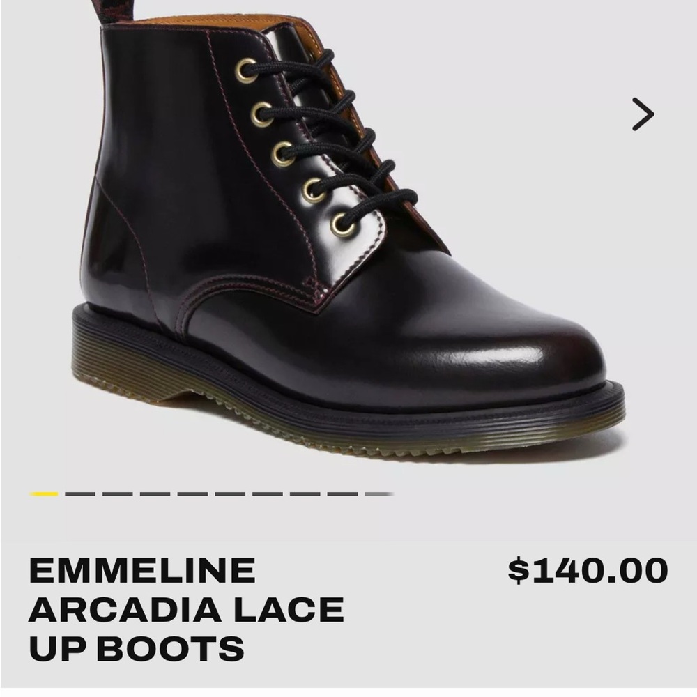 Emmeline Arcadia Black Lace Up Boots